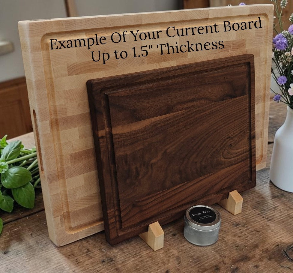 2 Board Stand/Walnut Board/Board Wax