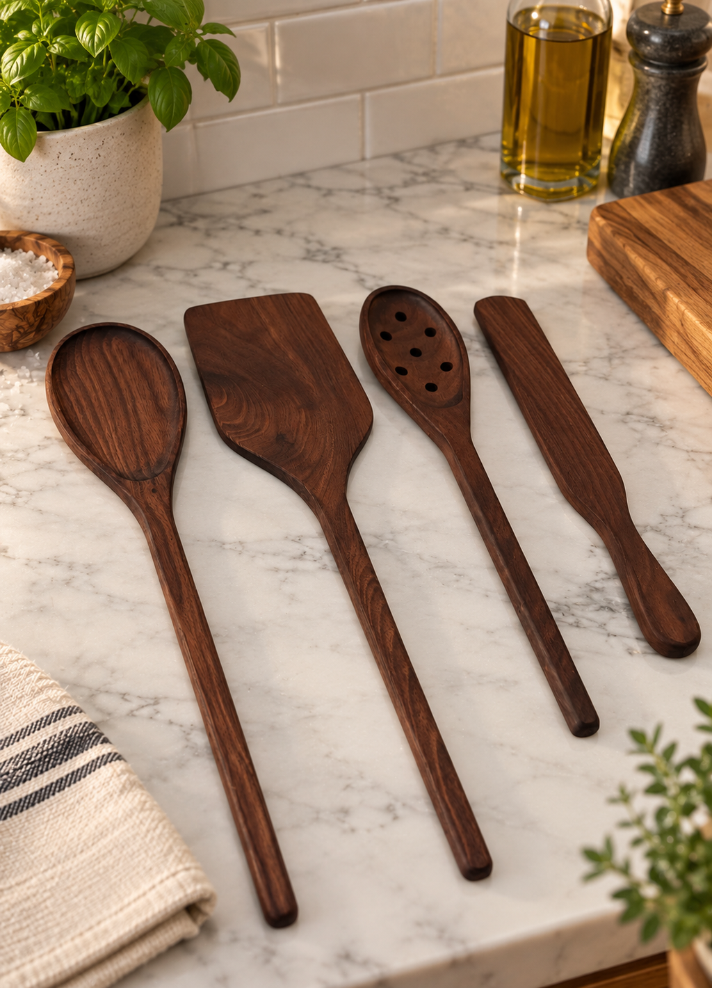 Walnut Utensil Set
